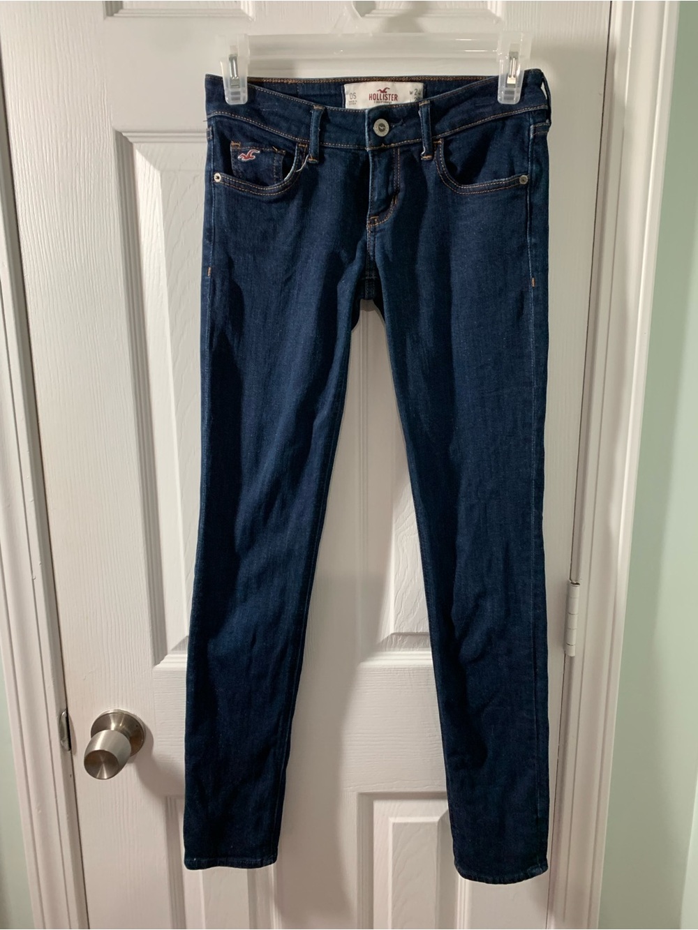 Hollister Navy Skinny Stretch Jeans